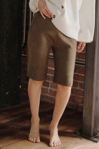 Promise the Label Textured Knit Sweater Shorts - ShopPromesa