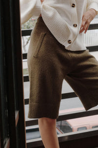 Promise the Label Textured Knit Sweater Shorts - ShopPromesa