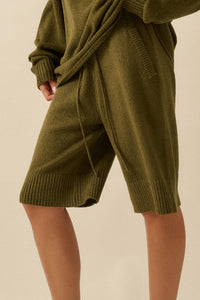 Promise the Label Textured Knit Sweater Shorts - ShopPromesa