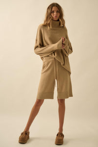 Promise the Label Textured Knit Sweater Shorts - ShopPromesa