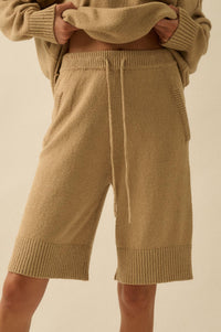 Promise the Label Textured Knit Sweater Shorts - ShopPromesa