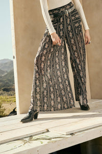 Petal Pusher Floral mesh Wide-Leg Pants - ShopPromesa