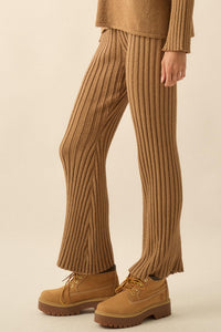 Promise the Label Textured Rib-Knit Sweater Pants - ShopPromesa