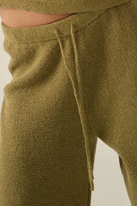 Feeling Great Textured Knit Wide-Leg Sweater Pants - ShopPromesa