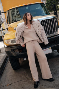 Feeling Great Textured Knit Wide-Leg Sweater Pants - ShopPromesa