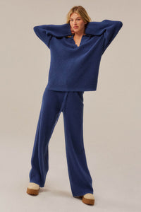 Feeling Great Textured Knit Wide-Leg Sweater Pants - ShopPromesa