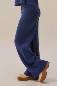 Feeling Great Textured Knit Wide-Leg Sweater Pants - ShopPromesa