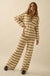 Stripe to It Textured Striped Knit Sweater Pants - ShopPromesa