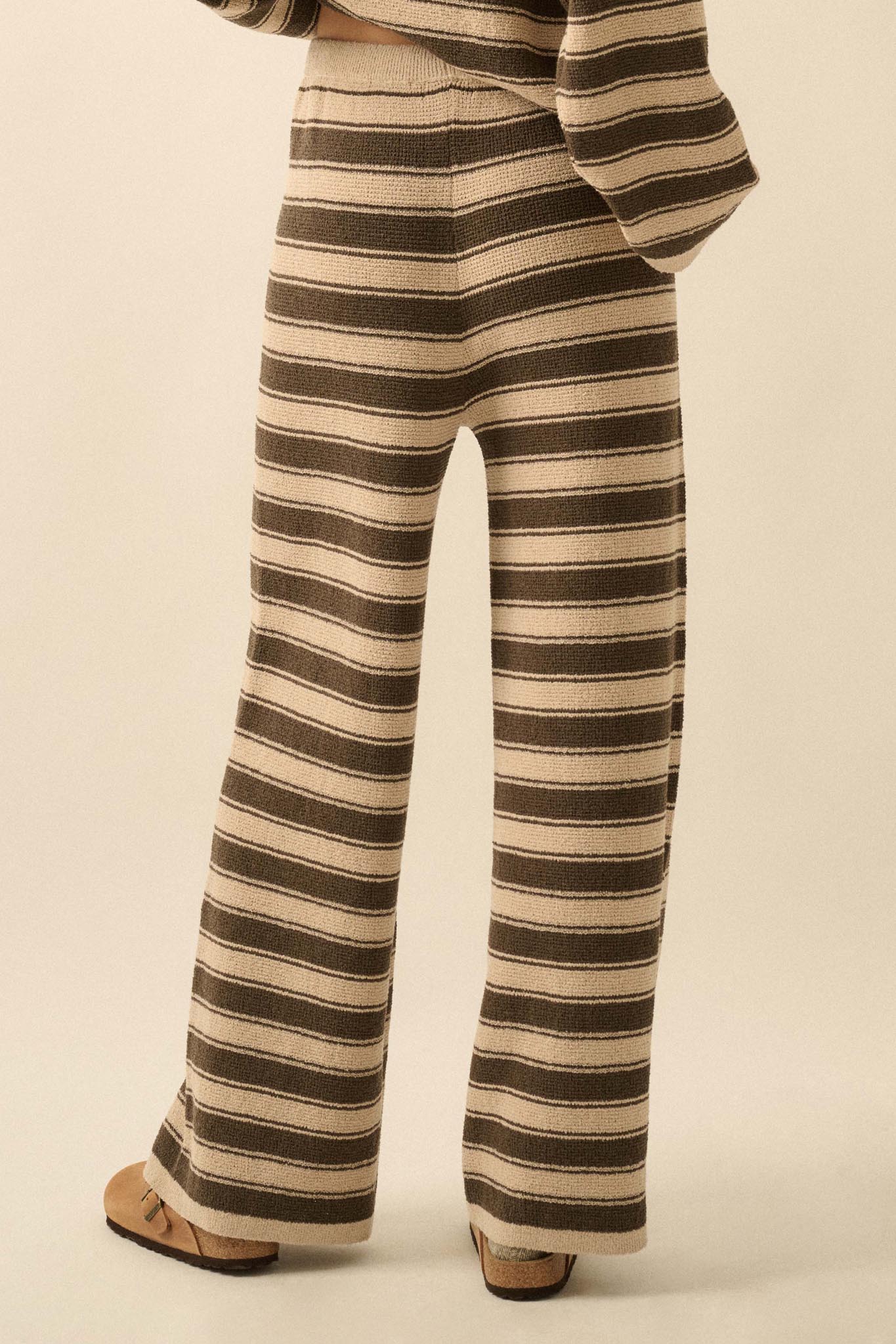Stripe to It Textured Striped Knit Sweater Pants
