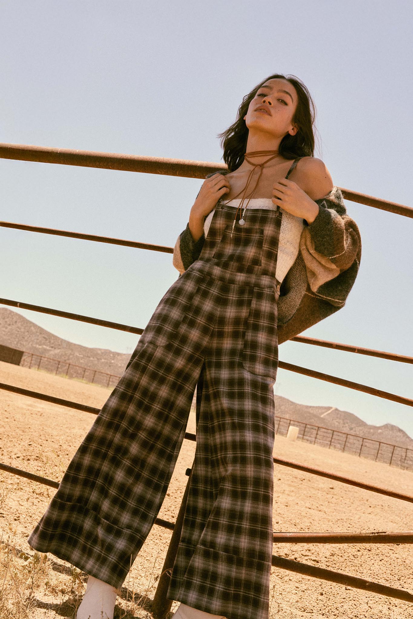 Out of the Woods Plaid Flannel Overall Jumpsuit - ShopPromesa