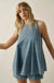 Pure Jeanius Denim Sleeveless A-Line Layered Romper - ShopPromesa