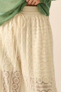 Keep Dreaming Lace Drawstring Pocket Balloon Pants - ShopPromesa