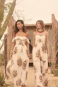Bloom Me Away Floral Wide-Leg Tiered Jumpsuit - ShopPromesa