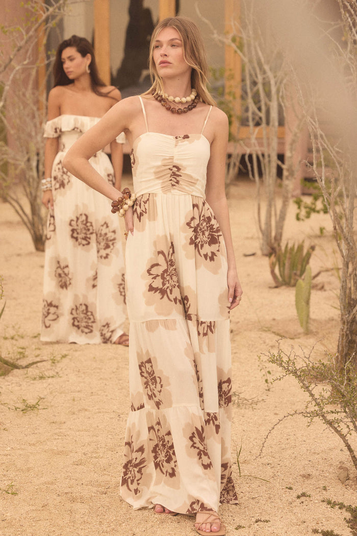 Bloom Me Away Floral Wide-Leg Tiered Jumpsuit - ShopPromesa