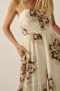 Bloom Me Away Floral Wide-Leg Tiered Jumpsuit - ShopPromesa