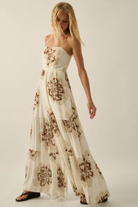 Bloom Me Away Floral Wide-Leg Tiered Jumpsuit - ShopPromesa