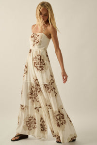 Bloom Me Away Floral Wide-Leg Tiered Jumpsuit - ShopPromesa