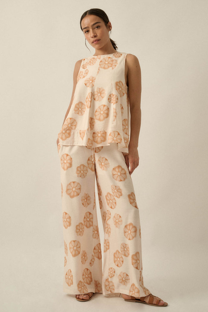Delightful Days Floral Wide-Leg Drawstring Pants - ShopPromesa
