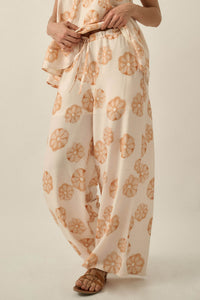 Delightful Days Floral Wide-Leg Drawstring Pants - ShopPromesa
