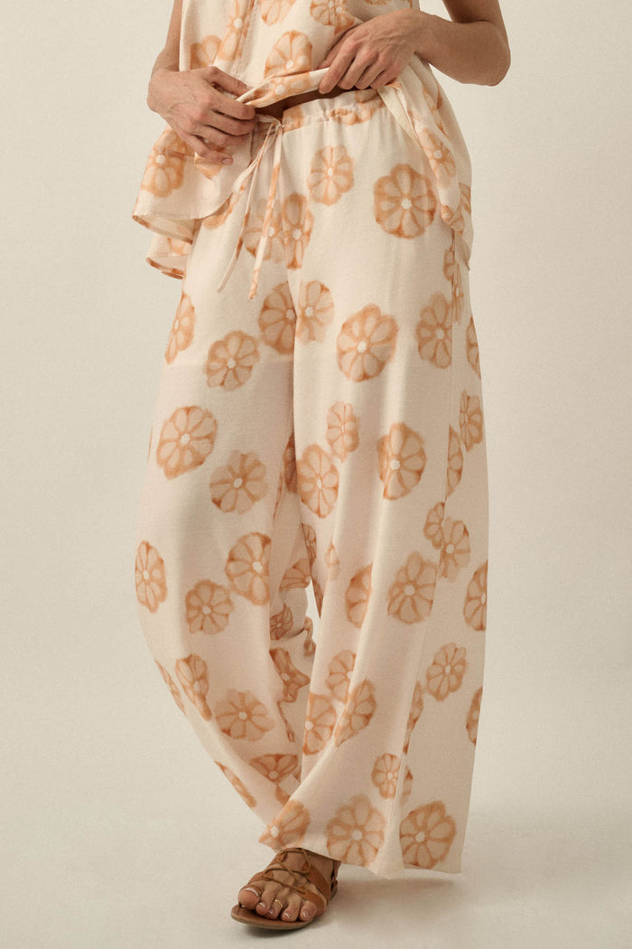 Delightful Days Floral Wide-Leg Drawstring Pants - ShopPromesa