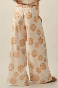 Delightful Days Floral Wide-Leg Drawstring Pants - ShopPromesa