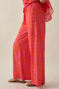 Delightful Days Floral Wide-Leg Drawstring Pants - ShopPromesa