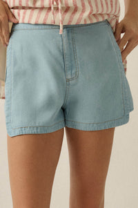 Code Blue Denim Elastic-Waist Tulip Shorts - ShopPromesa