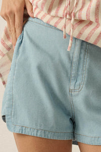 Code Blue Denim Elastic-Waist Tulip Shorts - ShopPromesa