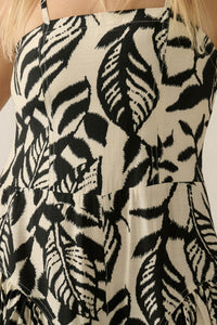 Lush Leaves Tropical-Print Wide-Leg Cami Jumpsuit - ShopPromesa