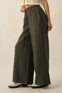 Sidewalk Talk Wide-Leg Drawstring Pocket Pants - ShopPromesa