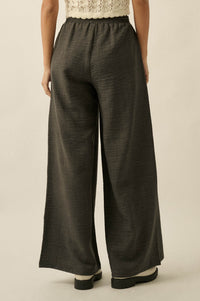 Sidewalk Talk Wide-Leg Drawstring Pocket Pants - ShopPromesa