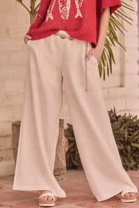 Sidewalk Talk Wide-Leg Drawstring Pocket Pants - ShopPromesa
