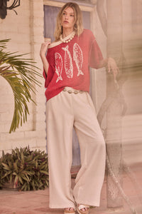 Sidewalk Talk Wide-Leg Drawstring Pocket Pants - ShopPromesa