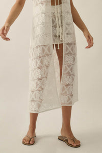 Untamed Spirit Crochet Lace Drawstring Shorts - ShopPromesa