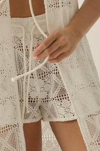 Untamed Spirit Crochet Lace Drawstring Shorts - ShopPromesa
