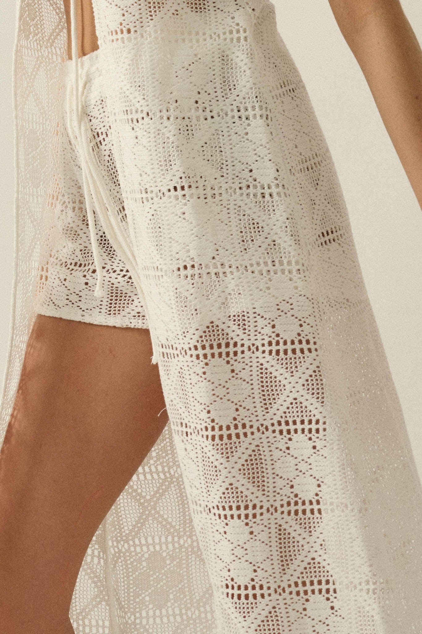 Untamed Spirit Crochet Lace Drawstring Shorts - ShopPromesa