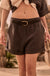 Walk the Talk Pleated Wide-Leg Cuffed Shorts - ShopPromesa