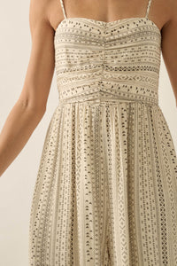 Wild Adventure Geo-Print Tiered Wide-Leg Jumpsuit - ShopPromesa