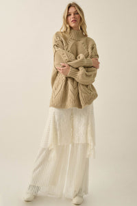 Earth Angel Lace Cascade Ruffle Wide-Leg Pants - ShopPromesa