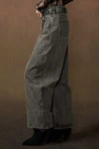 Great Strides Vintage-Wash Low-Rise Barrel Jeans - ShopPromesa