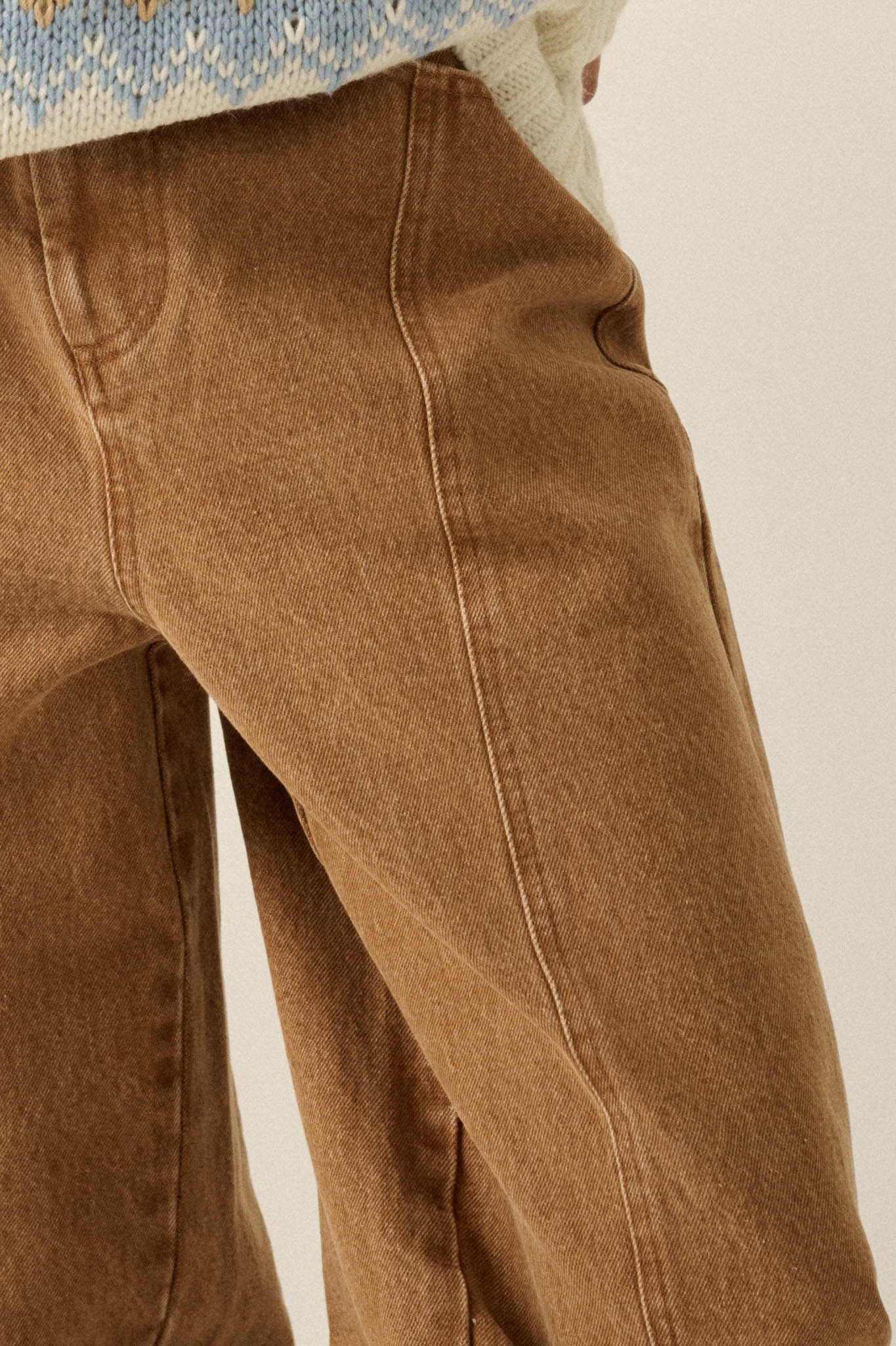 Great Strides Vintage-Wash Low-Rise Barrel Jeans - ShopPromesa