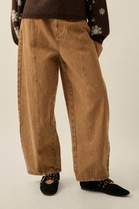Great Strides Vintage-Wash Low-Rise Barrel Jeans - ShopPromesa