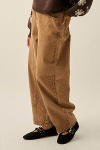 Great Strides Vintage-Wash Low-Rise Barrel Jeans - ShopPromesa