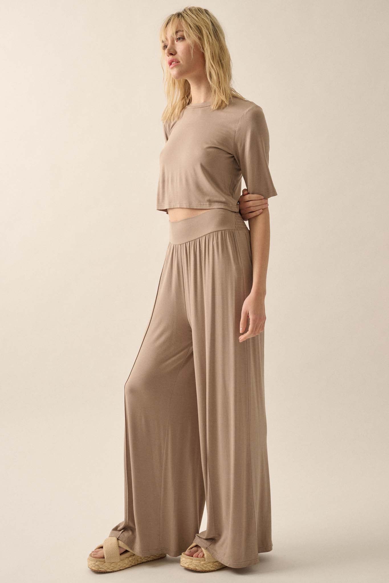 Essential Trends Modal Jersey Wide-Leg Pants - ShopPromesa