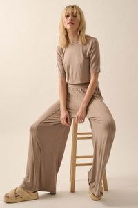 Essential Trends Modal Jersey Wide-Leg Pants - ShopPromesa