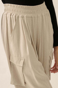 Walk the Talk Wide-Leg Twill Cargo Pants - ShopPromesa