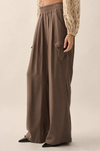 Walk the Talk Wide-Leg Twill Cargo Pants - ShopPromesa