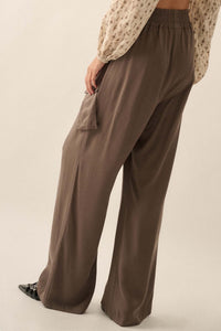 Walk the Talk Wide-Leg Twill Cargo Pants - ShopPromesa