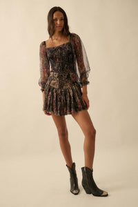 Blossoming Bliss Floral Drop-Waist Mini Skort - ShopPromesa