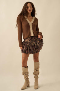 Blossoming Bliss Floral Drop-Waist Mini Skort - ShopPromesa